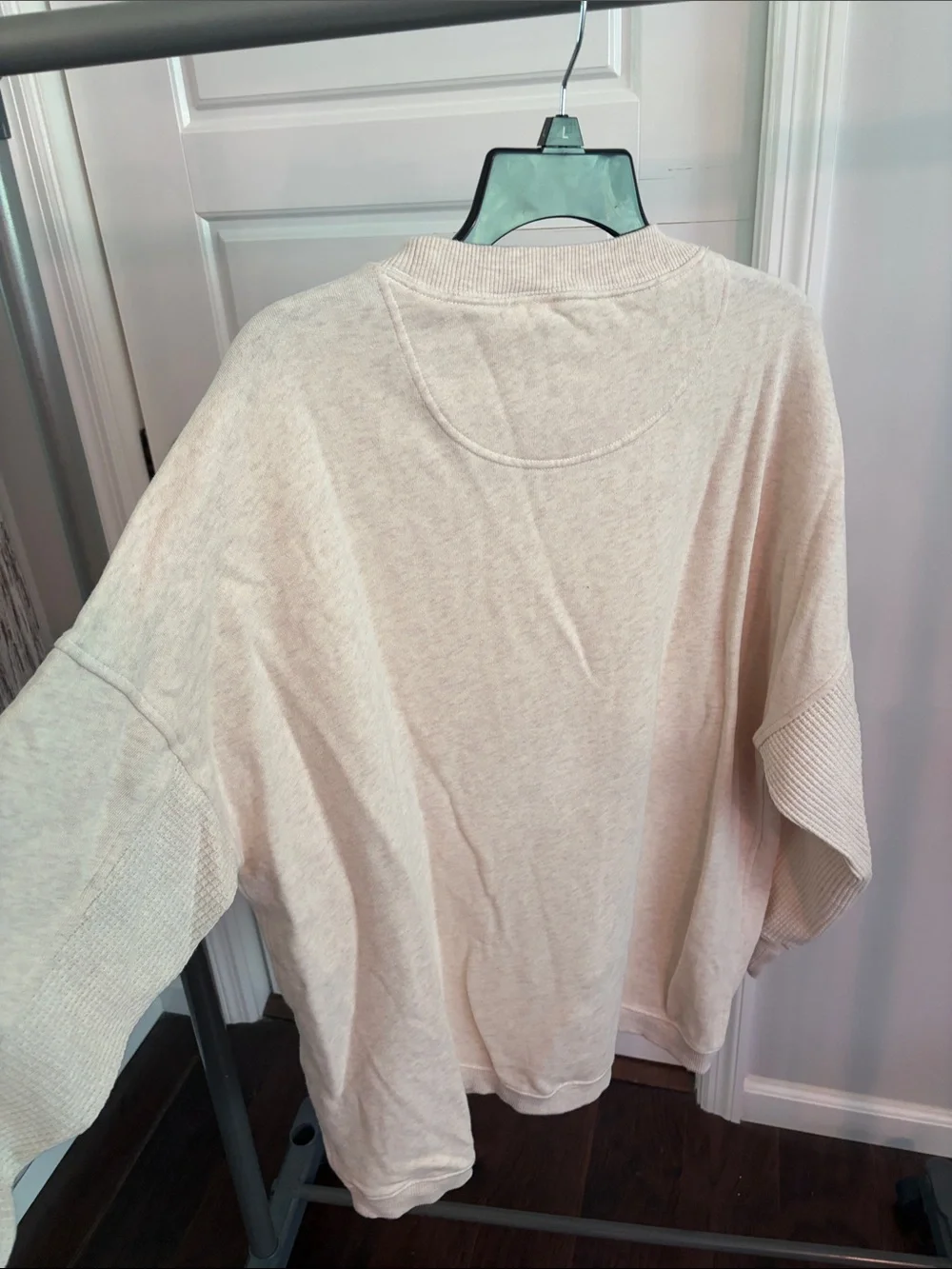 aerie Cream Crewneck Pullover Sweater